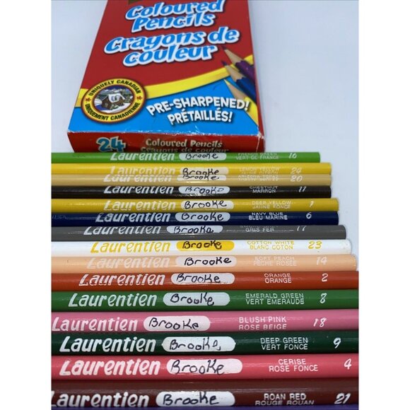 Laurentien Pencil Crayons 23 Pack Colored Pencils Art Drawing Original Package - Picture 8 of 11